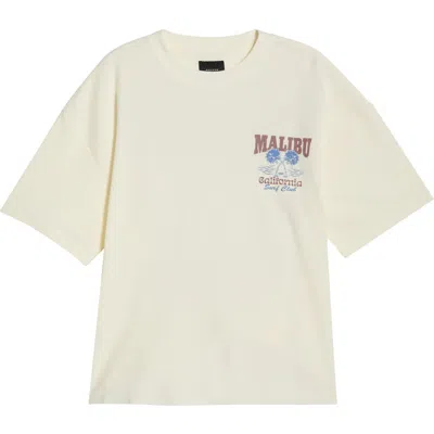Pacsun Malibu Waffle Knit T-shirt In White
