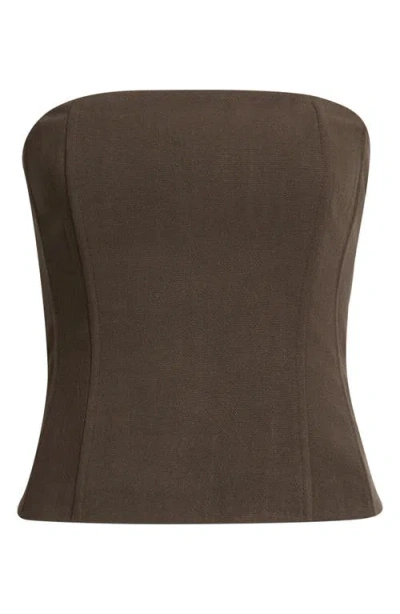 Pacsun Marissa Corset Top In Brown
