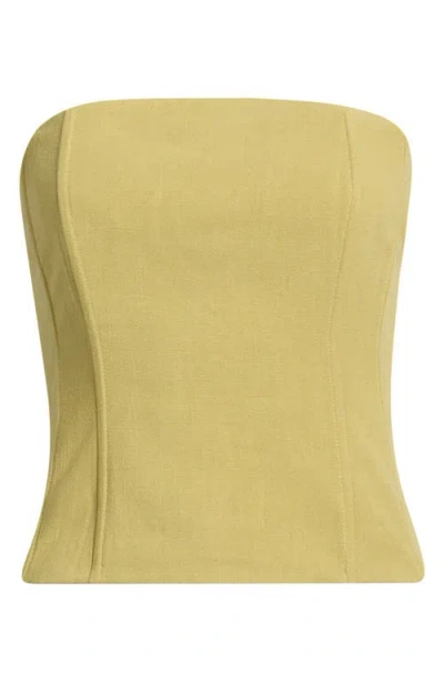 Pacsun Marissa Corset Top In Yellow