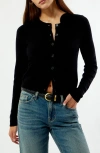 Pacsun Marley Button Front Cardigan In Black