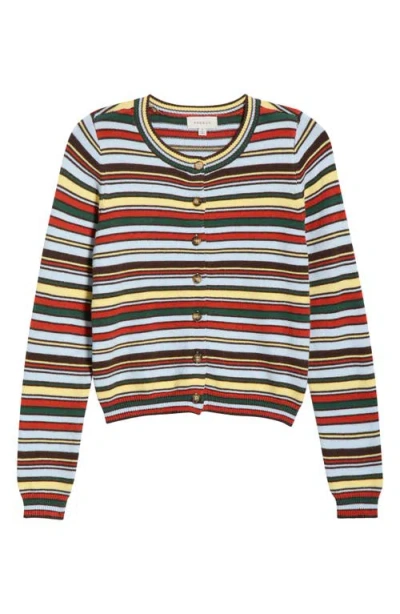 Pacsun Marley Button Front Cardigan In Multi