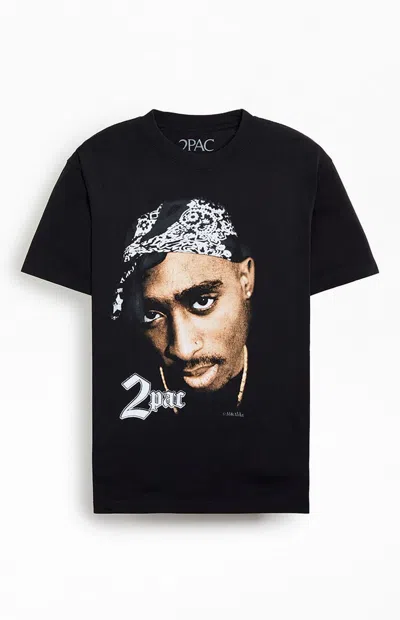 Pacsun Men's 2pac Big Head T-shirt In Black