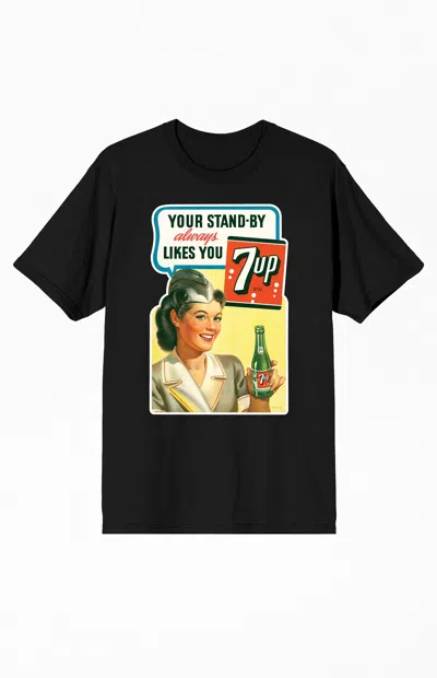 Pacsun Men's 7up Your Stand-by Always T-shirt In Black
