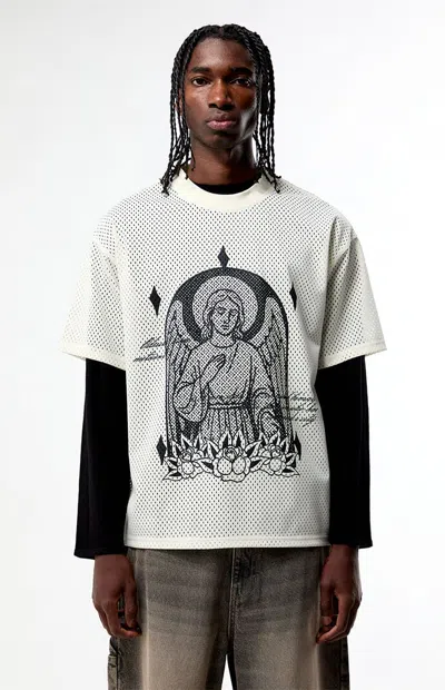 Pacsun Men's Angel Mesh Jersey In Cream In White