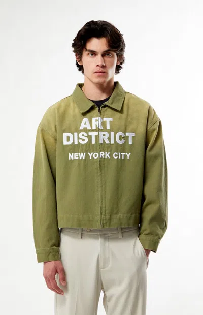 Pacsun Men's Art District Gas Jacket In Green
