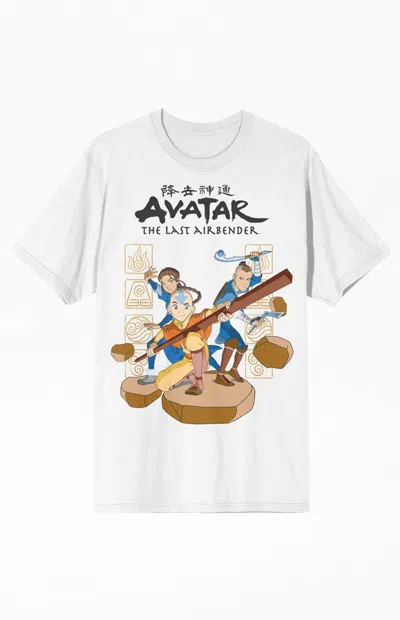 Pacsun Men's Avatar The Last Airbender Anime T-shirt In White