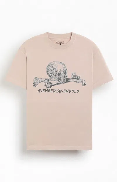 Pacsun Men's Avenged Sevenfold Skull T-shirt In Natural In Multi