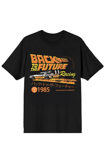 Pacsun Men's Back To The Future Long Flames Racing T-shirt In Black