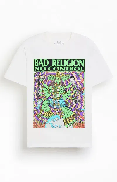 Pacsun Men's Bad Religion No Control T-shirt In White