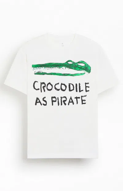 Pacsun Men's Basquiat Croc T-shirt In White