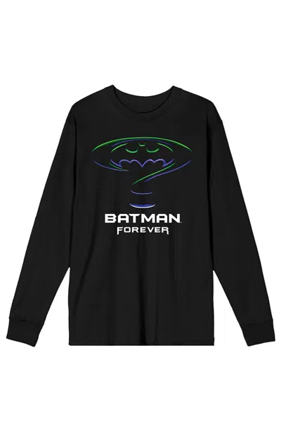 Pacsun Men's Batman Forever Movie Logo Long Sleeve T-shirt In Black