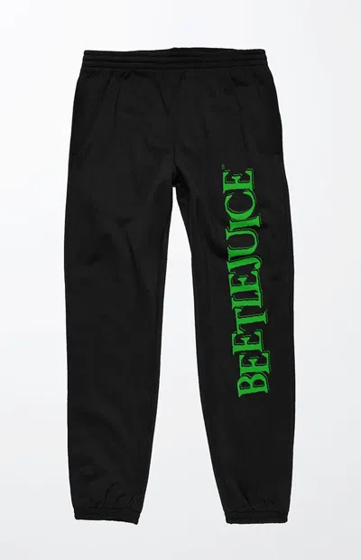 Pacsun Men's Beetlejuice Title Sweatpants In Black