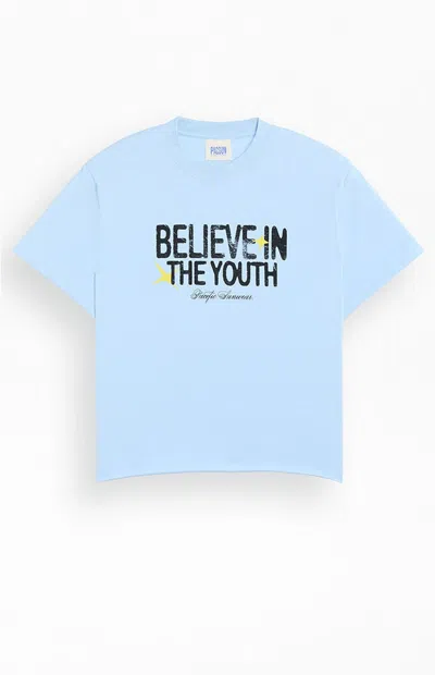 Pacsun Men's Believe In The Youth T-shirt In Light Blue