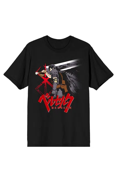 Pacsun Men's Berserk Guts Anime Character T-shirt In Black
