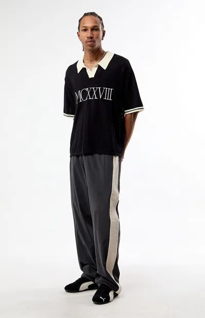 Pacsun Men's Black Baggy Track Pants