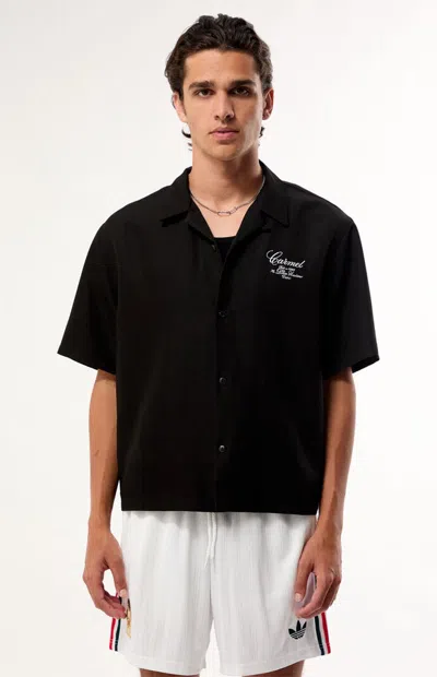 Pacsun Men's Black Carmel Camp Shirt