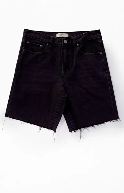 Pacsun Men's Black Cutoff Denim Shorts