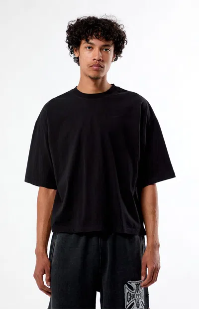 Pacsun Men's Black Premium Cropped T-shirt