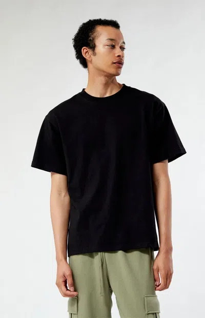 Pacsun Men's Black Premium Oversized T-shirt