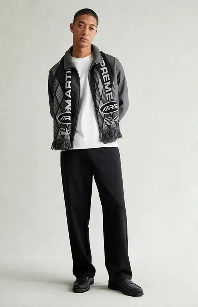 Pacsun Men's Black Straight Drawstring Trousers