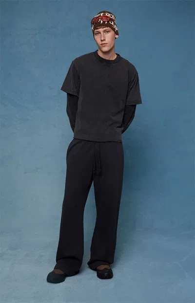 Pacsun Men's Black Wash Baggy Sweatpants