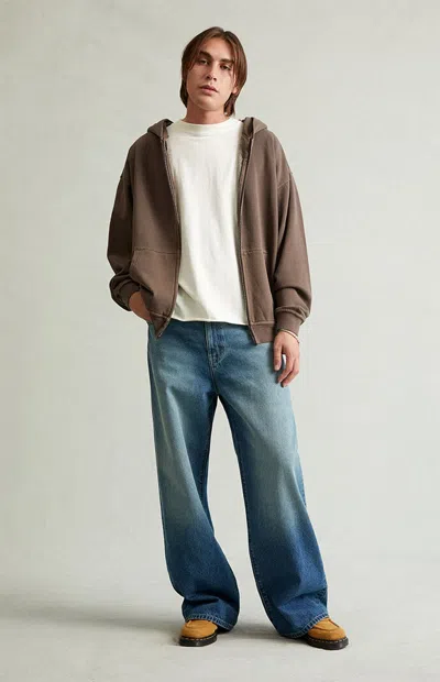 Pacsun Men's Blake Extreme Baggy Jeans Cowboy Medium Blue Tint In Medium Indigo