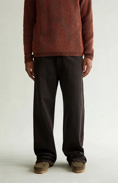 Pacsun Men's Blake Extreme Baggy Jeans Overdyed Dark Brown