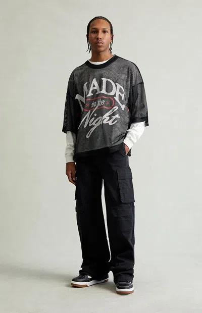 Pacsun Men's Blake Extreme Baggy Pants Stretch Cargo Black