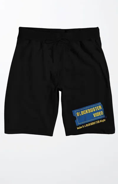 Pacsun Men's Blockbuster Logo Sweat Shorts In Black