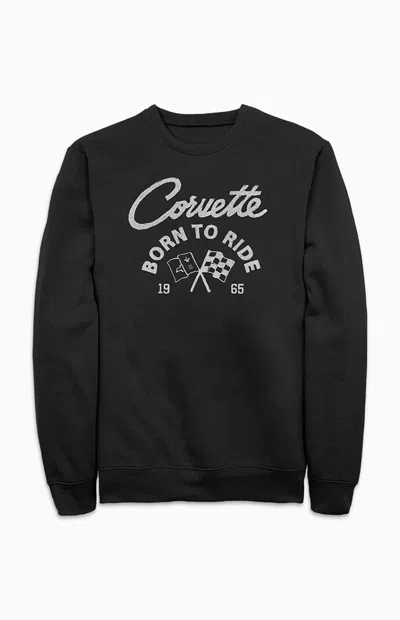 Pacsun Men's Born To Ride Crew Neck Sweatshirt In Black