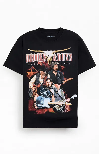 Pacsun Men's Brooks & Dunn Photo T-shirt In Black In Multi
