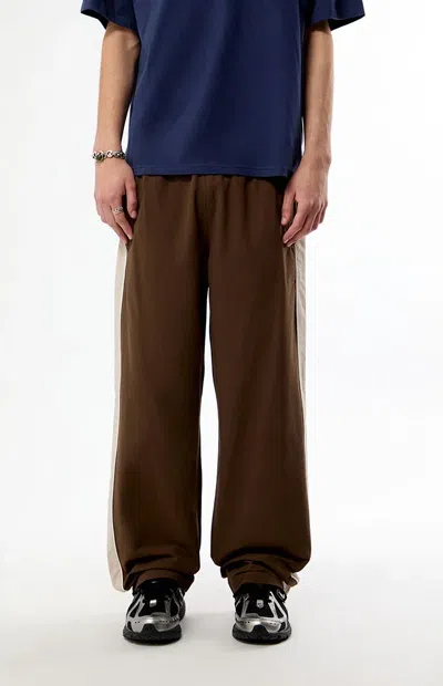 Pacsun Men's Brown Brodie Baggy Track Pants