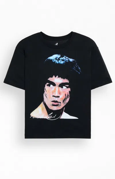 Pacsun Men's Bruce Lee Big Head T-shirt In Black