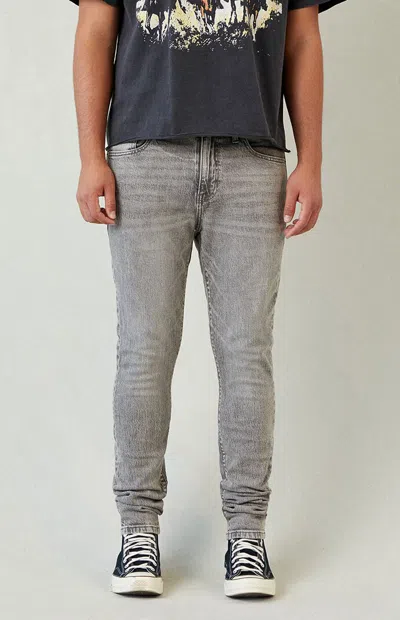 Pacsun Men's Bryce Stacked Skinny Jeans Stretch Gray