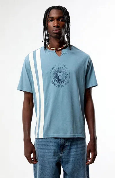 Pacsun Men's Built On Peace Striped T-shirt In Blue