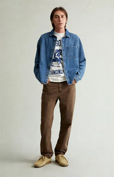 Pacsun Men's Cade Straight Jeans Brown