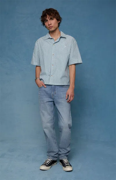 Pacsun Men's Cade Straight Jeans Medium Blue In Medium Indigo