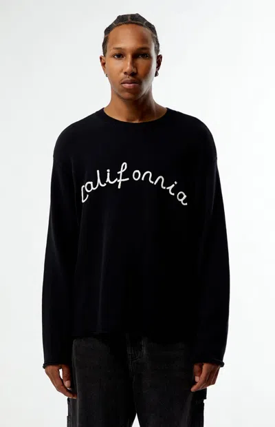 Pacsun Men's California Crew Neck Sweater In Black