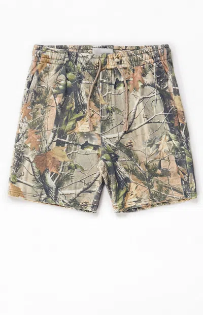 Pacsun Men's Camo Fleece Volley Sweat Shorts In Camouflage In Multi