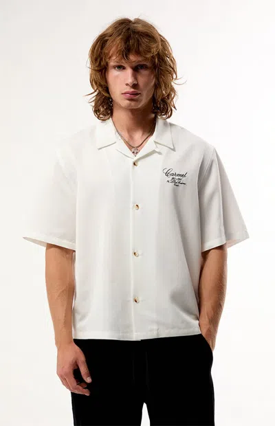 Pacsun Men's Carmel Camp Shirt In White