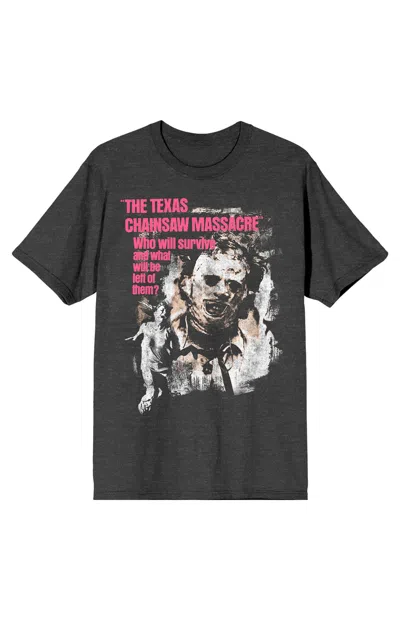 Pacsun Men's Charcoal Grey Texas Chainsaw Massacre T-shirt In Charcoal Heather In Gray
