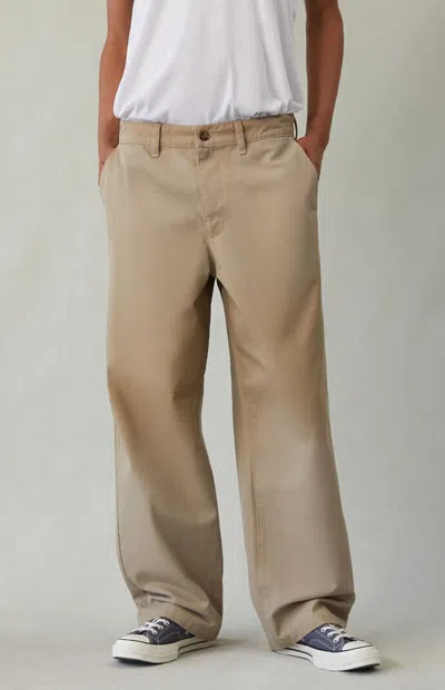 Pacsun Men's Chino Pants Baggy Khaki Pigment In Brown