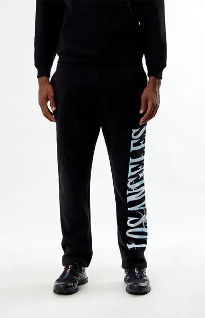 Pacsun Men's Chrome Straight Leg Sweatpants In Black