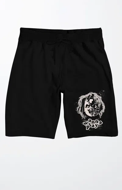 Pacsun Men's Chucky Wanna Play Sweat Shorts In Black