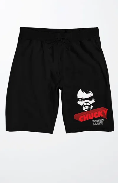 Pacsun Men's Chucky Wanna Play Sweat Shorts In Black