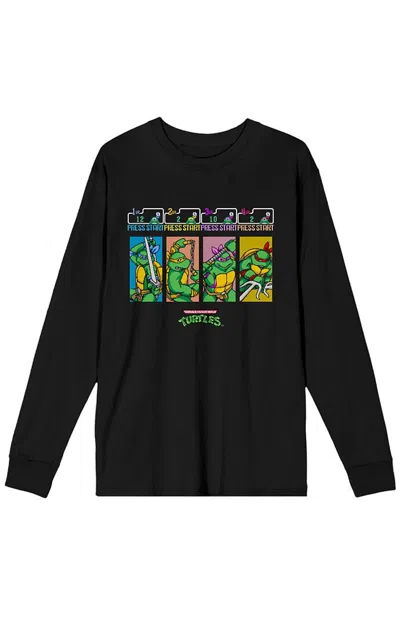 Pacsun Men's Classic Teenage Mutant Ninja Turtles Long Sleeve T-shirt In Black