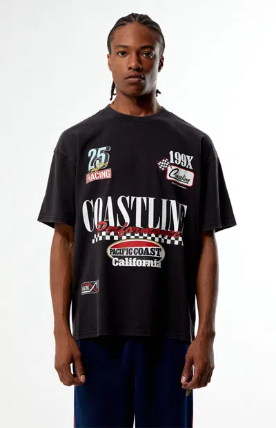 Pacsun Men's Coastline Performance T-shirt In Washed Black