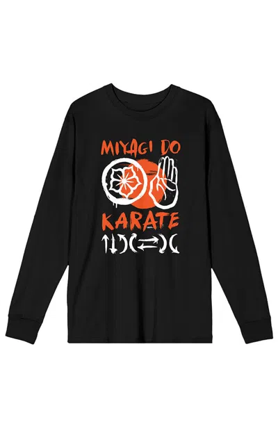 Pacsun Men's Cobra Kai Miyagi Do Karate Long Sleeve T-shirt In Black