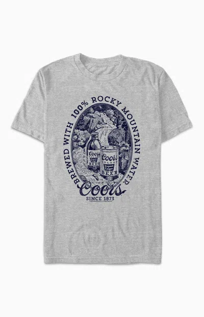 Pacsun Men's Coors Rocky Mountain T-shirt In Heather Grey In Gray