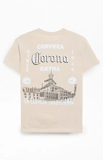 Pacsun Men's Corona Building Sketch T-shirt In Natural In Multi